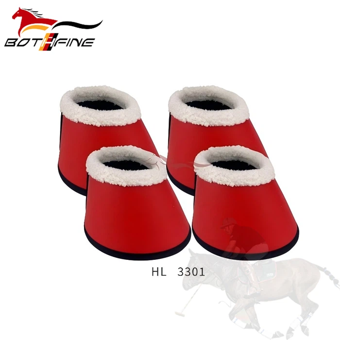 Horse Sports Boots Tendon Boots Bell Boots with Fur Pile Lining Horse Sports Boots Tendon Boots Bell Boots with Fur Pile Lining